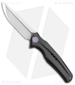 WE Knife Co. 601 Frame Lock Knife Black Titanium (3.75" Two-Tone)