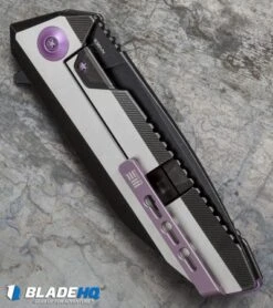 WE Knife Co. 602C Frame Lock Knife Two-Tone Titanium (3.6" Black SW) -Benchmadess Zone we knife co 602 C two tone ti black sw BHQ 37776 er side