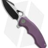 WE Knife Co. 605A Frame Lock Knife Purple Titanium (3" Black, Satin) -Benchmadess Zone we knife co 605A purple ti BHQ 37783 er jr
