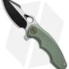 WE Knife Co. 605D Frame Lock Knife Green Titanium (3" Black, Satin)