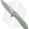 We Knife Co. Cirrus 615F Frame Lock Knife Green Ti (3.7" Bead Blast/Satin) -Benchmadess Zone we knife co cirrus 615F green ti bb satin BHQ 51349 jr