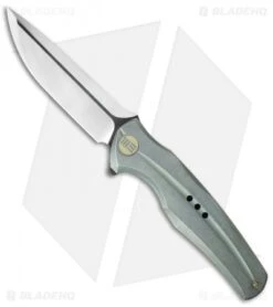 WE Knife Co. 601 Frame Lock Knife Green Titanium (3.75" Two-Tone)