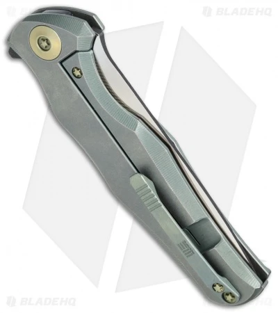 WE Knife Co. 601 Frame Lock Knife Green Titanium (3.75" Two-Tone) 5 WE Knife Co. 601 Frame Lock Knife Green Titanium (3.75" Two-Tone) - Image 3