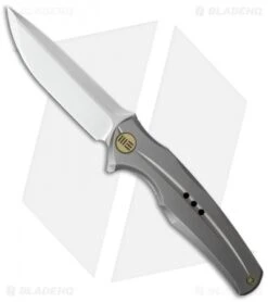 WE Knife Co. 601J Frame Lock Knife Gray Titanium (3.75" Satin)